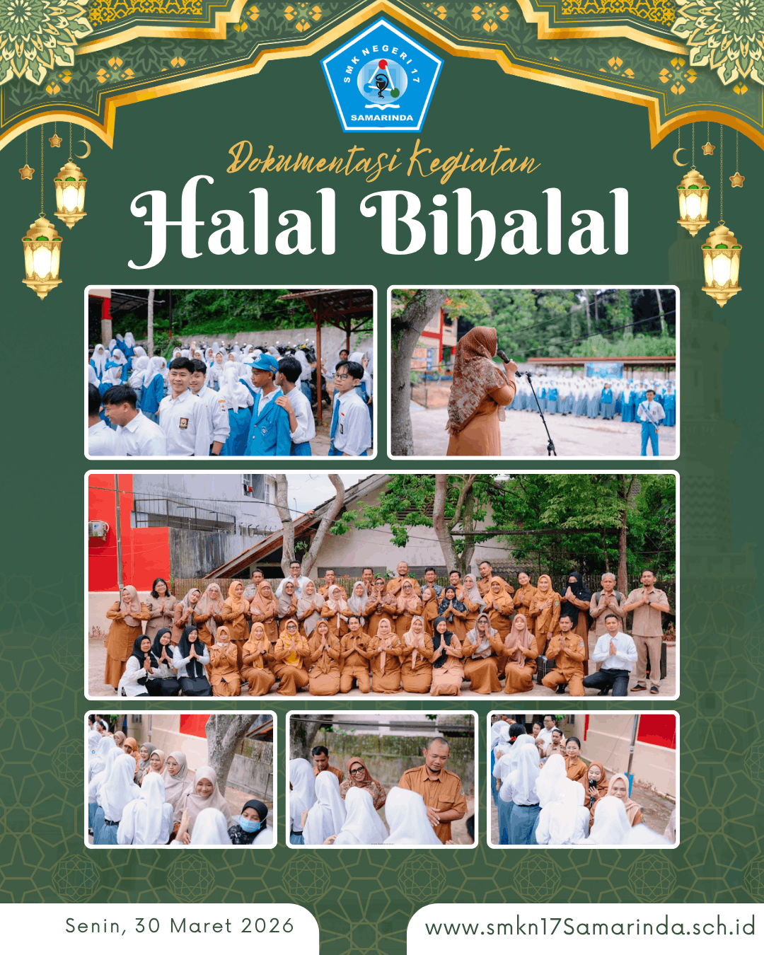 Halal bihalal warga SMKN 17 Samarinda, 30 Maret 2026