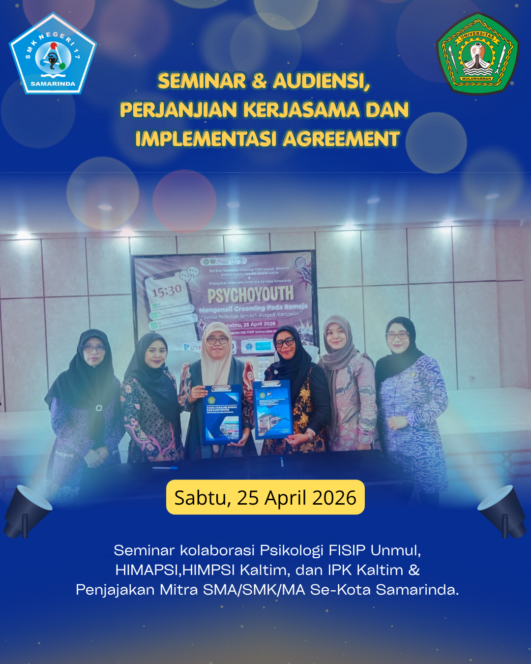 Seminar dan Penjajakan Kerjasama SMKN 17 Samarinda dengan Fakultas FISIP Unmul, 26 April 2026