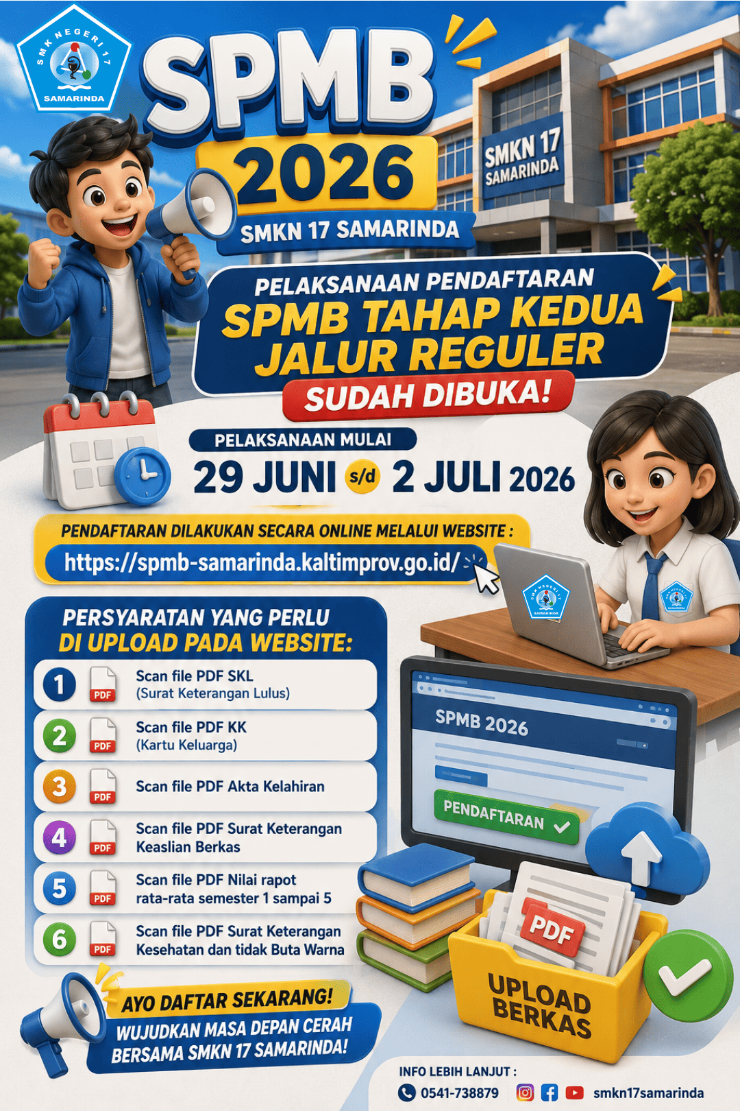 Pendaftaran SPMB 2026 tahap 2 Sudah dibuka