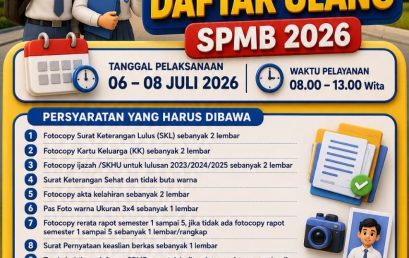 Informasi Daftar Ulang SPMB 2026 SMKN 17 Samarinda
