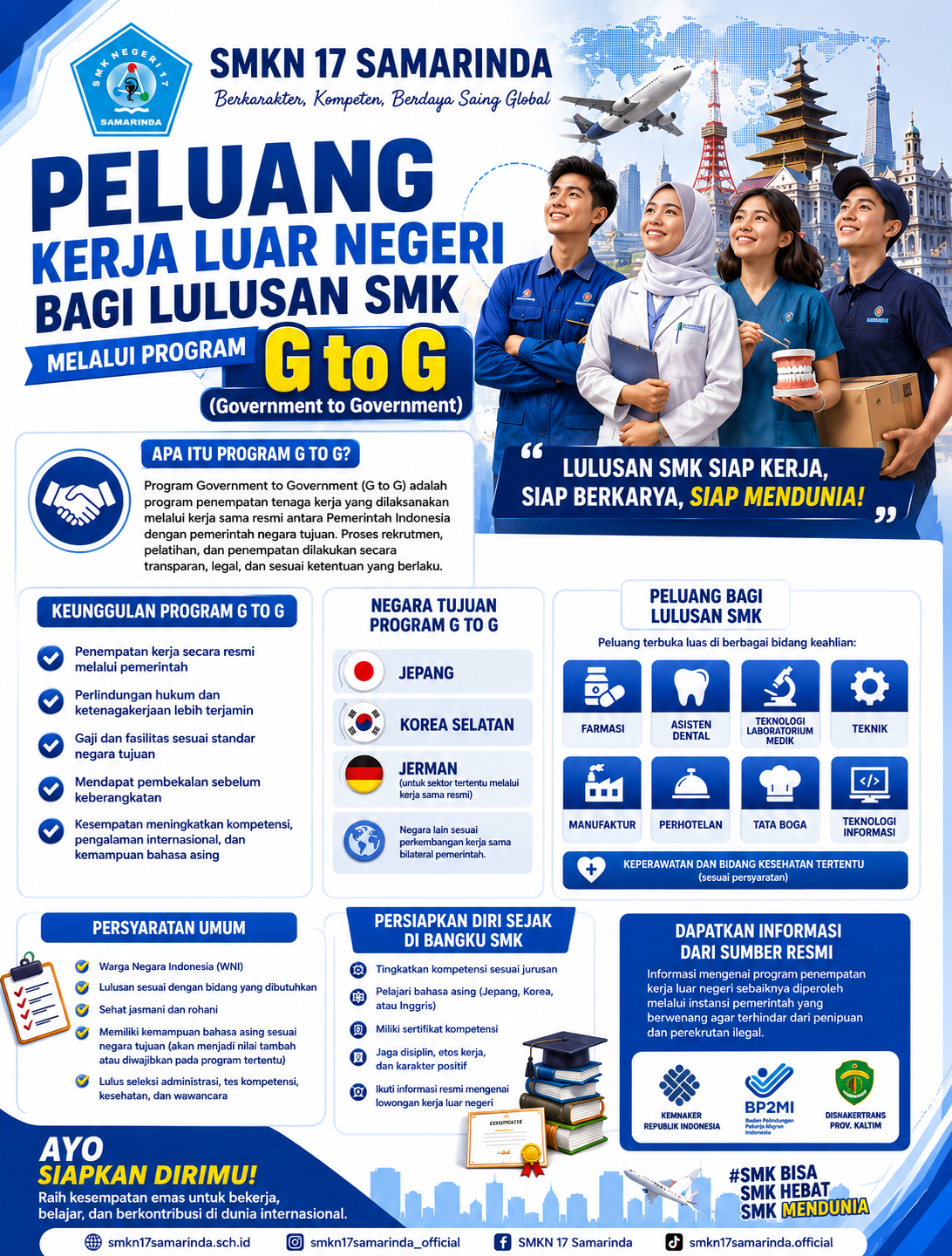 Peluang Kerja Luar Negeri bagi Lulusan SMK melalui Program Government to Government (G to G)