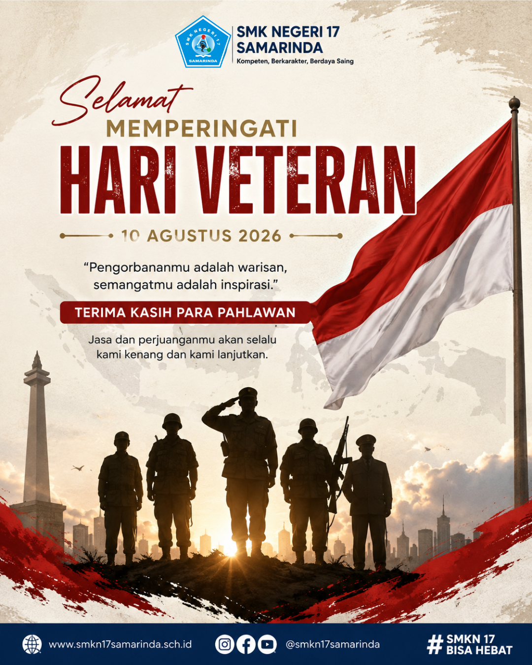 Mengenang Jasa Para Pejuang pada Hari Veteran Nasional 10 Agustus 2026