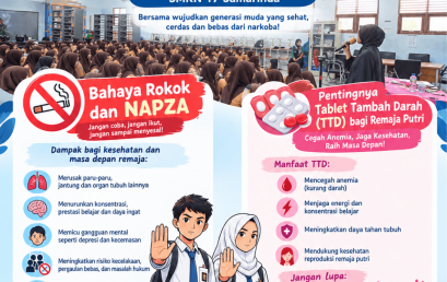 SMKN 17 Samarinda Gelar Sosialisasi Kesehatan Bersama Puskesmas Juanda