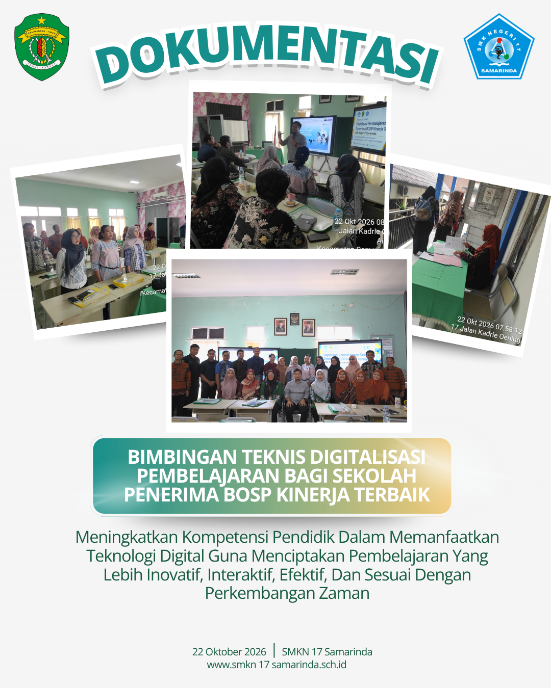 SMKN 17 Samarinda Menjadi Tempat Pelaksanaan Bimbingan Teknis Digitalisasi Pembelajaran bagi Sekolah Penerima BOSP Kinerja Terbaik