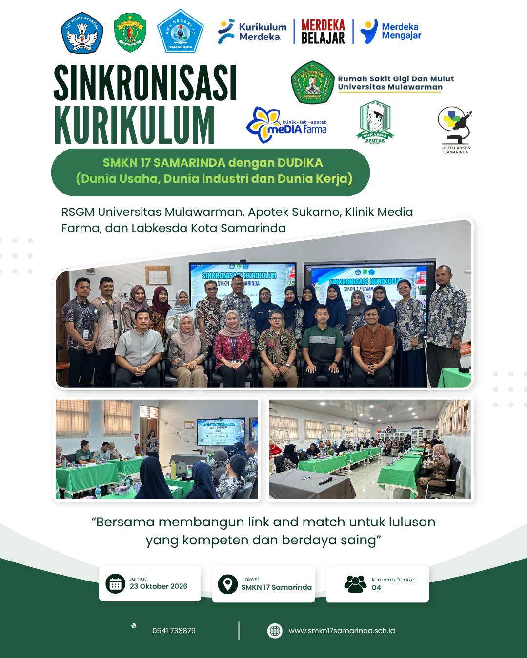 SMKN 17 Samarinda Perkuat Link and Match dengan DUDIKA melalui Sinkronisasi Kurikulum SMKN 17 Samarinda Perkuat Link and Match dengan DUDIKA melalui Sinkronisasi Kurikulum
