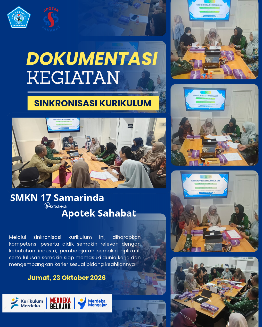 SMKN 17 Samarinda dan Apotek Sahabat Perkuat Sinergi melalui Sinkronisasi Kurikulum Berbasis Dunia Kerja SMKN 17 Samarinda dan Apotek Sahabat Perkuat Sinergi melalui Sinkronisasi Kurikulum Berbasis Dunia Kerja